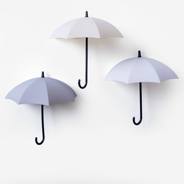 

3pcs/set new umbrella wall hook cute umbrella wall mount key holder hook hanger organizer durable key holder