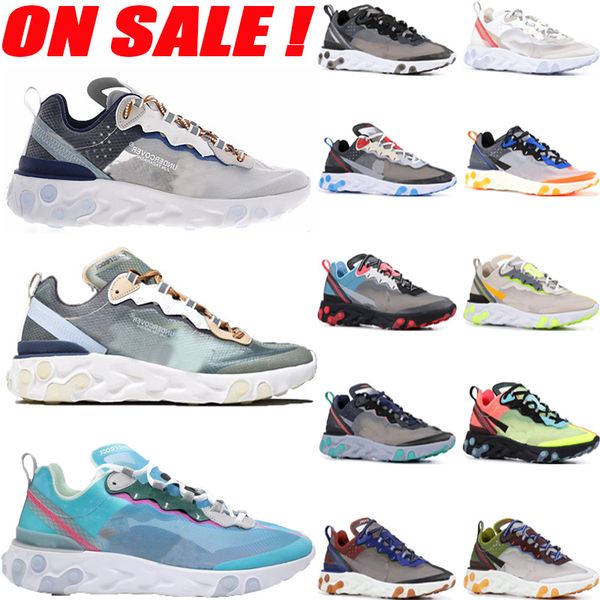 

2019 React Element 87 x Undercover Running Shoes Cheap Designer Sneakers for Men Women Fashion Sport Shoes Jogging Outdoor Training