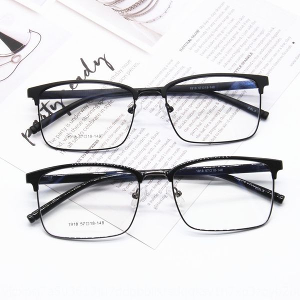 

eyebrow large men's business casual glasses frame fashion glasses frame 1918, Silver
