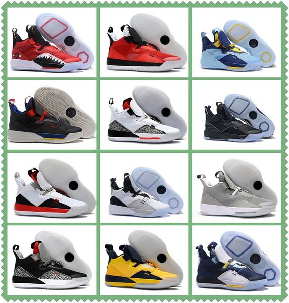 

33 Visible Utility Basketball Shoes Tech Pack 33 Michigan PE AQ8830-101 Future of Flight Tech Pack Designer Sneakers With Box
