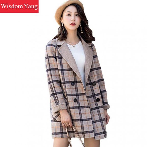 

леганное зимнее пало 2018 еѬй бежевй оложной плед длиннм овеим еѬ, Black