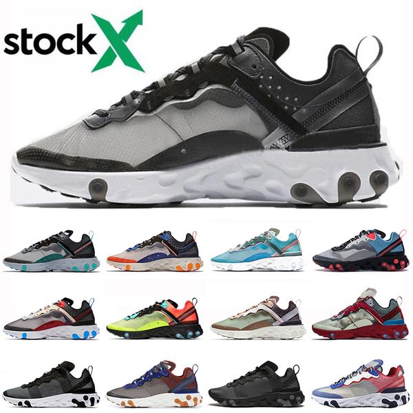 

top 2020 react element 55 87 mens кроссовки антрацит тренеры высокого качества марка undercover solar red royal оттенок женщины спорт тапки