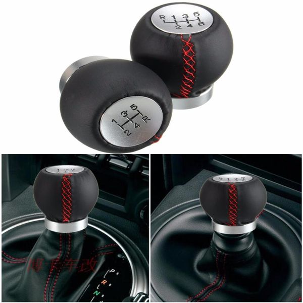 

1 set 5 speed 6 speed leather car gear shift knob shifter lever cover for camry corolla
