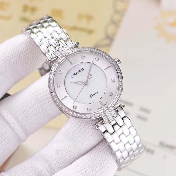 

Новые горячие женские роскошные часы роскошный кварцевый механизм классический