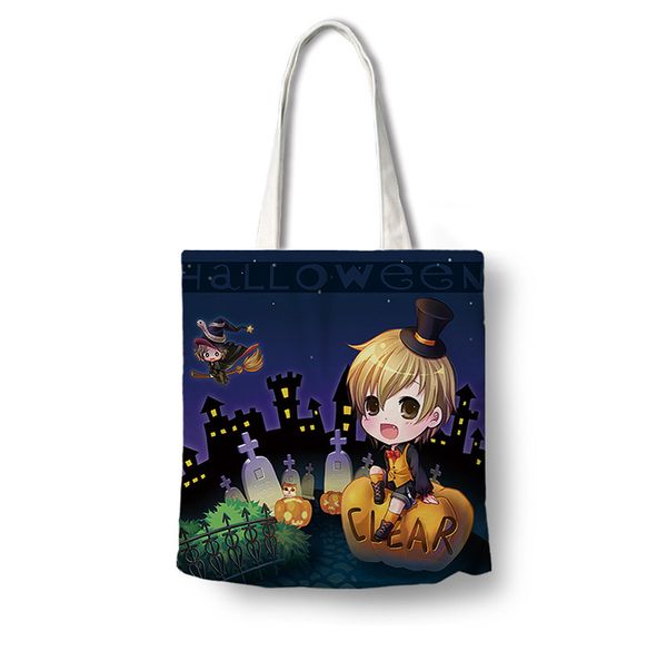 

2020 дизайнер-хэллоуин покупки сумки canvas хэллоуин шаблон дизайнерские сумки высокого качества кошельки хозяйственная сумка