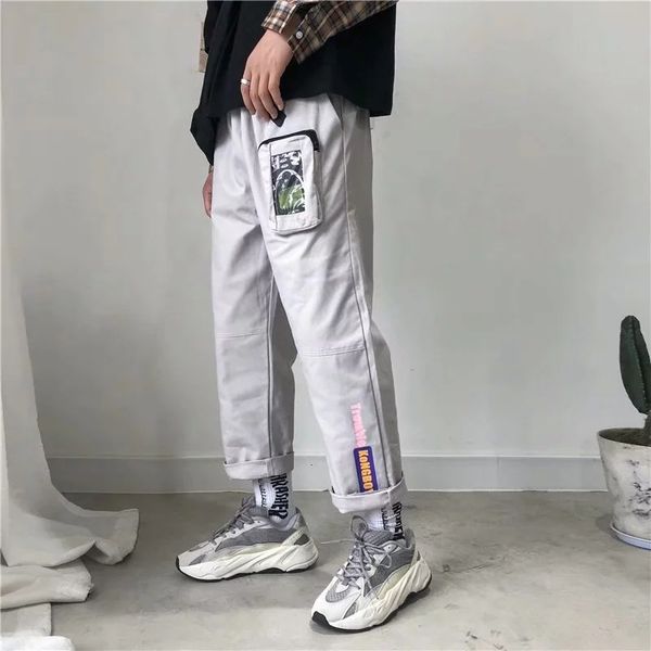 

harajuku pants for men trousers 2020 streetwear man harem pants autumn ladies causal plus size xxl, Black