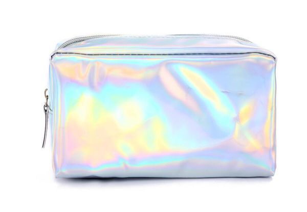 

cosmetic bag women pu laser waterproof pvc pouch wash toiletry bag travel organizer case