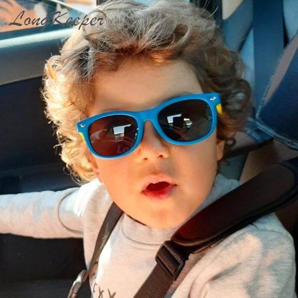 

new kids polarized sunglasses 2020 tr90 boys girls sun glasses silicone safety glasses gift for children baby uv400 eyewear, White;black