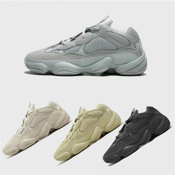 

new 500 desert rat blush 500s salt super moon yellow 3m utility black mens running shoe fashion luxury mens women designer sandals shoes
