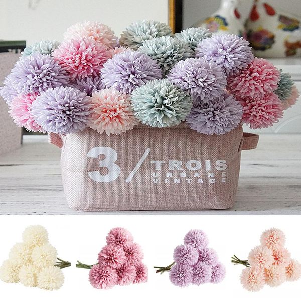 

hobbylane 6pcs artificial dandelion flowers for wedding garden party decoration