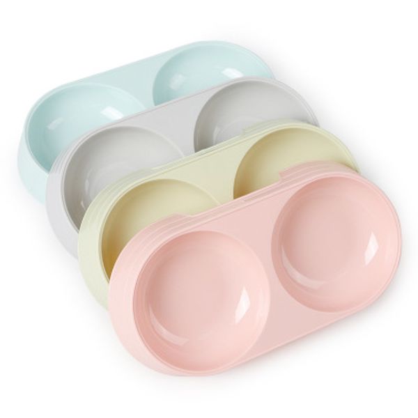 

пластиковая двойная миска для собак pet bowl food grade питание для детей и кошек