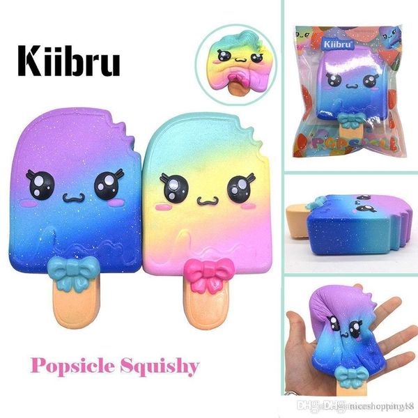 

good wholesale rainbow popsicle squishy toy squeeze slow rising decompression toys phone charms home decor kids gift e538