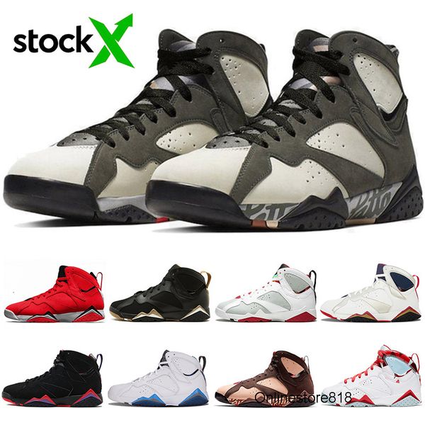

stock x 2020 icicle basketball shoes 7 7s ray allen french blue sport z mist patt x jumpman brand pure money men sneakers