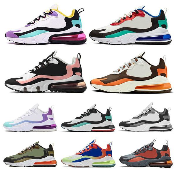 

2020 react men running shoes bauhaus dream capsule dusk purple hyper jade bleached coral women mens trainers athletic sports sneakers 36-45, White;red