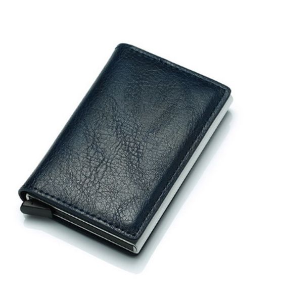 

case men foreign card automatic credit card credit trade holder male purse leather mini wallet anti-theft wallet kkssf