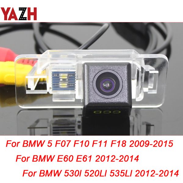 

yazh for 5 f10 f11 f07 f18 530i e60 e61 535li hd cdd car rear view camera backup parking camera led night vision waterproof