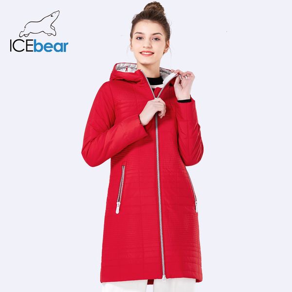 

icebear 2019 fall long cotton women's coats with hood fashion ladies padded jacket parkas for women 17g292d y190926, Black;white