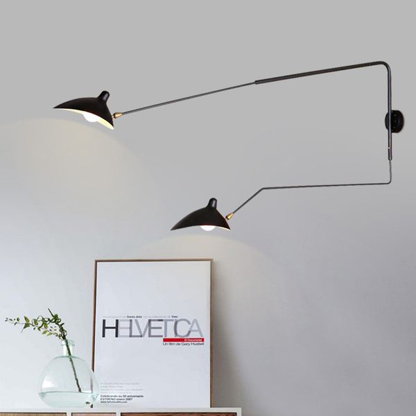 

nordic wall lamp minimalist corridor living room lamp individual art led rotating bedside long pole wall sconce light fixture