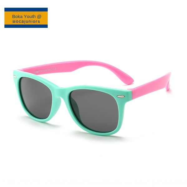 

2020 boys' polarized sun sun silicone sun soft silicone glasses children's sunglasses 886, Blue