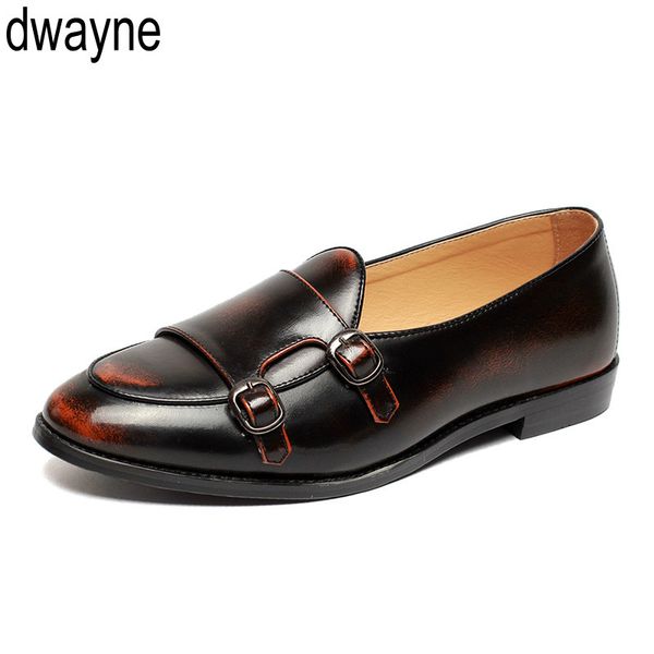 

2019 men casual leather shoes fashion british flats comfortable male business dress shoes formal wedding party oxfords oiu, Black
