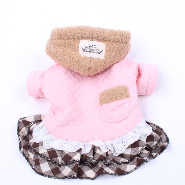 

new dog pet warm coat jacket cat puppy dress hoodie winter warm clothes apparel 6 sizes 2 colours