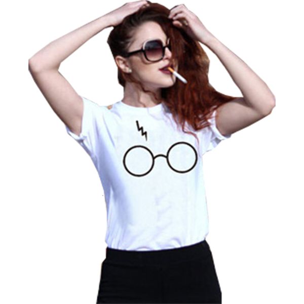 

womens designer clothes womens designer tshirt t shirt new t shirt women lightning glasses funny print design short t shirt vestidos t018, White
