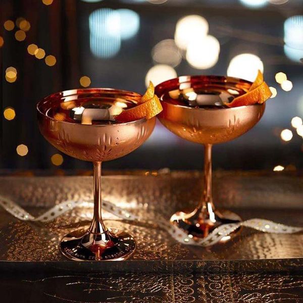 

stainless steel martini cup wine glasses cocktail champagne glass home drinking wine goblet wedding l party bar wedding drinkware