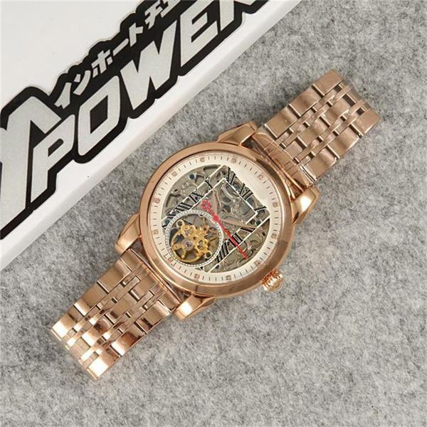 

2020 automatic skeleton watch man luxury mens designer watches gold silver mechanical movement wristwatches orologio di lusso, Slivery;brown