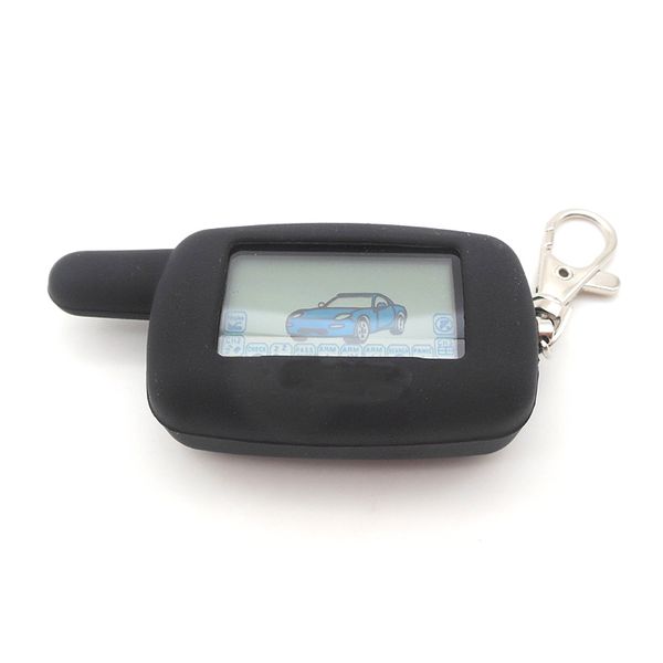 

twage a6 lcd remote controller keychain +silicone case for vehicle security two way car alarm starline a6 keychain