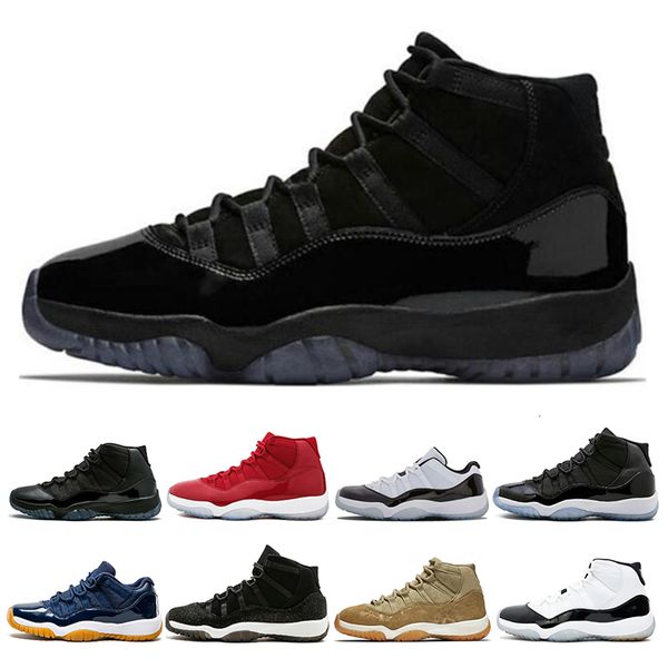 

11 11s mens basketball shoes concord 45 cap and gown legend blue platinum tint xi sneakers size 5.5-13