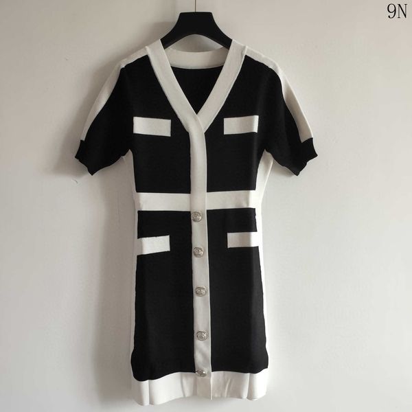 

womens designer dresses fashion lady new style striped dresses with luxury short sleeeve pocket women with hat dressesn3, Black;gray