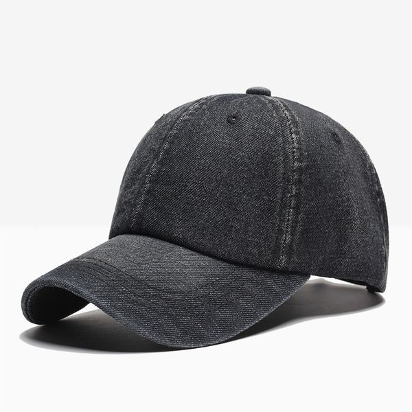 

2019 autumn and winter denim solid color baseball cap men and women couple hat fashion hip hop hats, Blue;gray