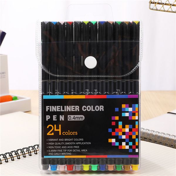 

12 pcs/lot creative 12 colors gel pen 0.4mm colour ink pens marker solid color pen chancellory gel set