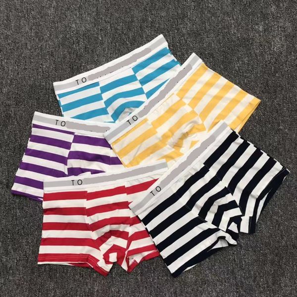 

luxury mens designer boxers brand underpants classic mens boxer casual shorts underwear luxury breathable underwears 3 pieces c3, Black;white