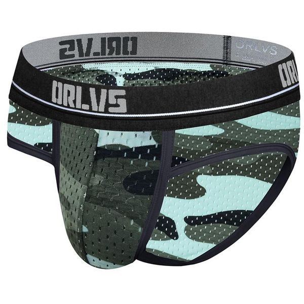 

2020 new super thin nylon men's camouflage underpants breathable mesh men's briefs ebay hollow underpants, Black;white