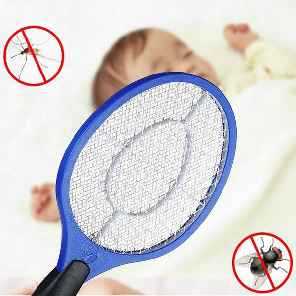 

1pc electric mosquito swatter anti mosquito fly repellent bug insect repeller reject killers pest reject racket trap home tool