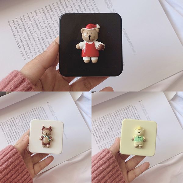 

invisible portable simple dual care storage partner cute hipster case glasses case nursing glasses box bear cartoon contact box