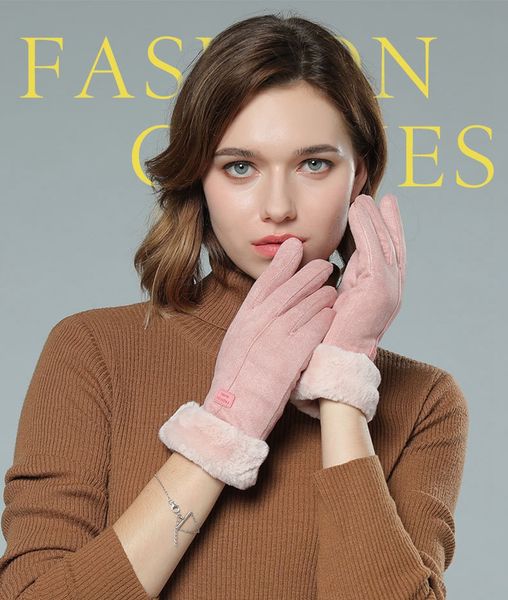 

30 styles lady skiing gloves warm women windproof touch screen gloves plush glove motorcycle riding tactical gloves