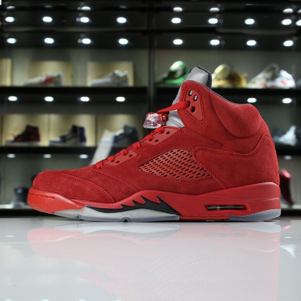 Mann 5 Weiß Rot Schwarz Internationalen Psg Flug Sportschuhe Wildleder Verkauf Schuhe Heißer Herren Großhandel Größe 5 Flügel S Basketball Turnschuhe uK31T5lFJc