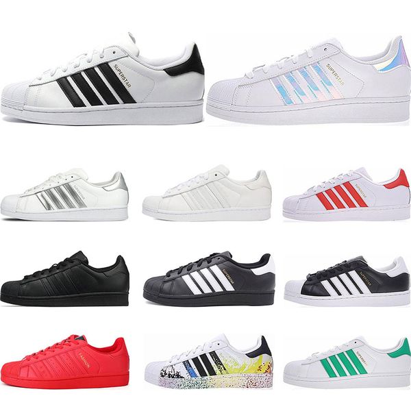 

new originals superstars casual shoes designer for men women black white gold green red super star fashion mens sports sneakers size 36-44