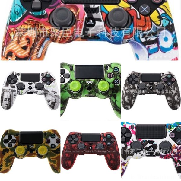 

h33fo 4 цвета sony силиконовой кожа обложка чехол для антискользящей playstation dualshock 4 ps4 ds4 pro тонкого контроллера