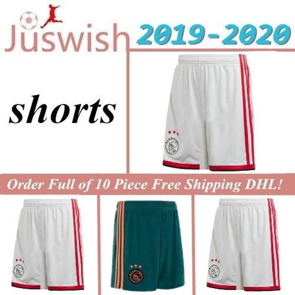 

thailand 19 20 ajax soccer jersey shorts promes ajax amsterdam van de beek neres 2020 huntelaar tadic ziyech football shorts men, Black;red