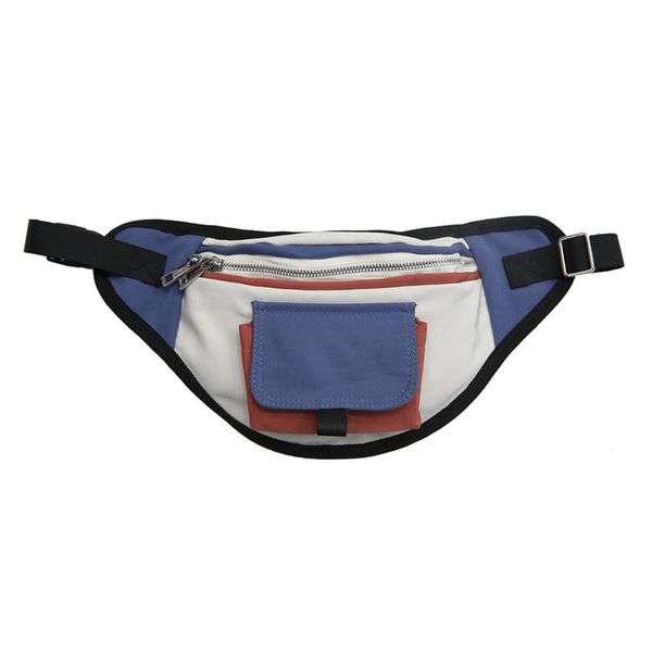 

splice contrast color waist packs new fashion canvas belly bags casual sports belt chest belt travelling bags #lr3