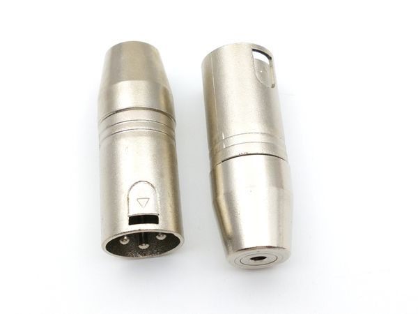 1 Stück 3-poliger XLR-Audio-Stecker auf 3,5-mm-Stereo-Buchse-Adapter