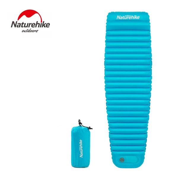 

naturehike thicken outdoor camping mat hand press inflate air mattress ultralight sleeping pad