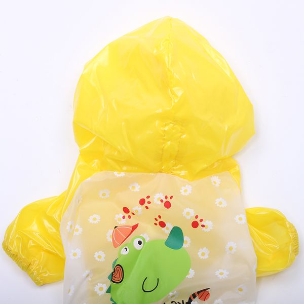 

new dinosaur pet dog raincoat jumpsuit waterproof cat puppy coat jacket suntan-proof apparel 4 sizes 2 colours