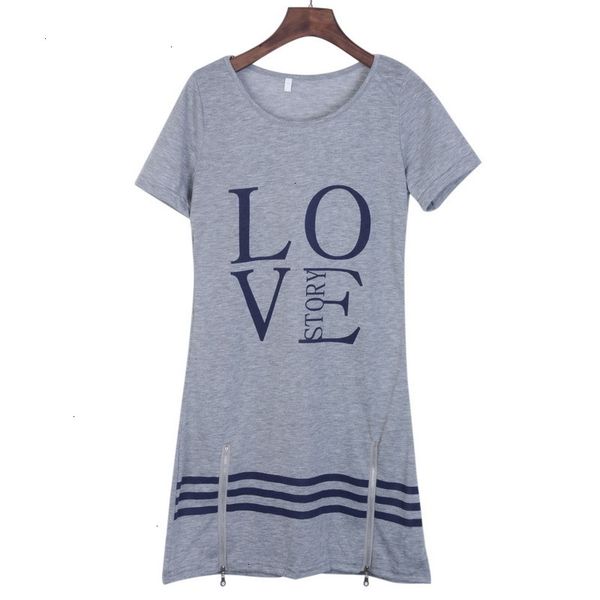 

dress o summer long size designer t women 5xl print short sleeve loose neck shirt letter s sundress plus clothes ucuox, Black