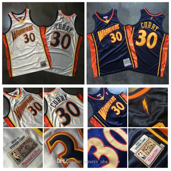 

men golden state warriors stephen curry mitchell & ness white navy hardwoods classics 2009-10 home rookie authentic jersey01 04, Black;red