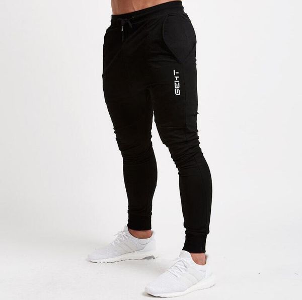 

mens fashion casual 2020 letter trousers comfortable sweatpants new arrive sport gym pants 10 colors sale, Black