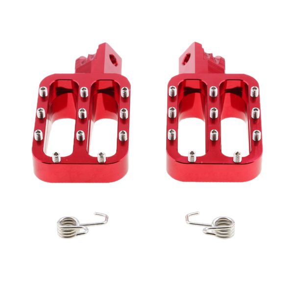 

1 pair cnc aluminium foot pegs footrest pedals for motorcycle motorbike dirt bike
